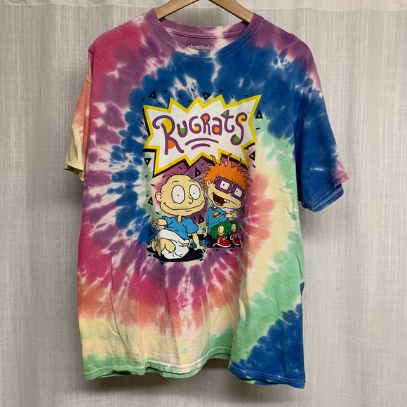 Nickelodeon Other - Rugrats Tommy and Chucky tie dye tee, Sz XL